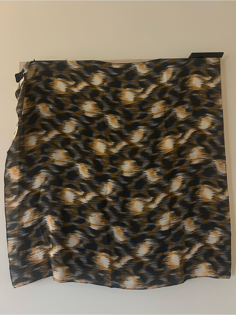 COS 100% silk scarf abstract print